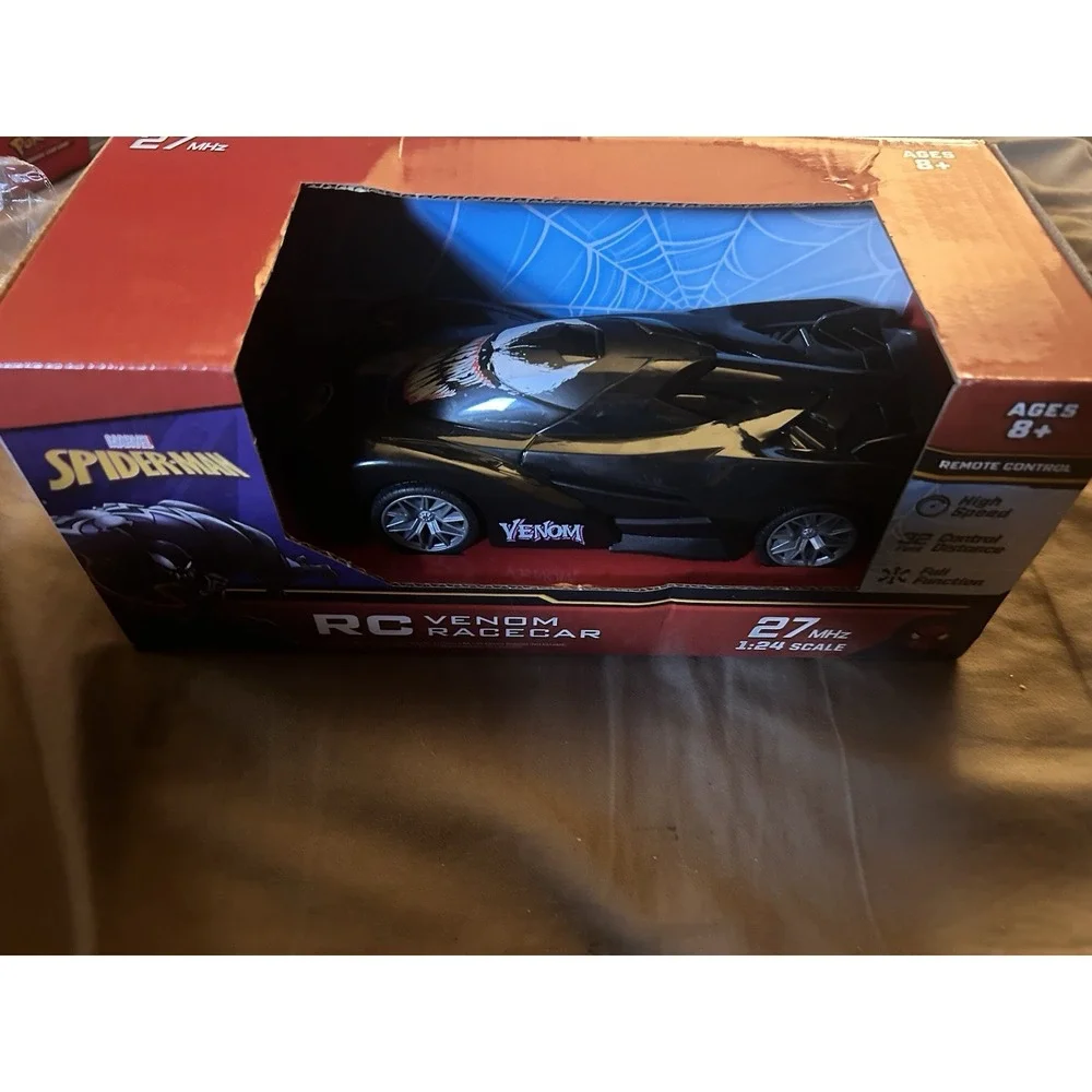 Marvel Venom RC Race Car 1:24 Scale Jada Toys Spider-Man 27MHz‎ New